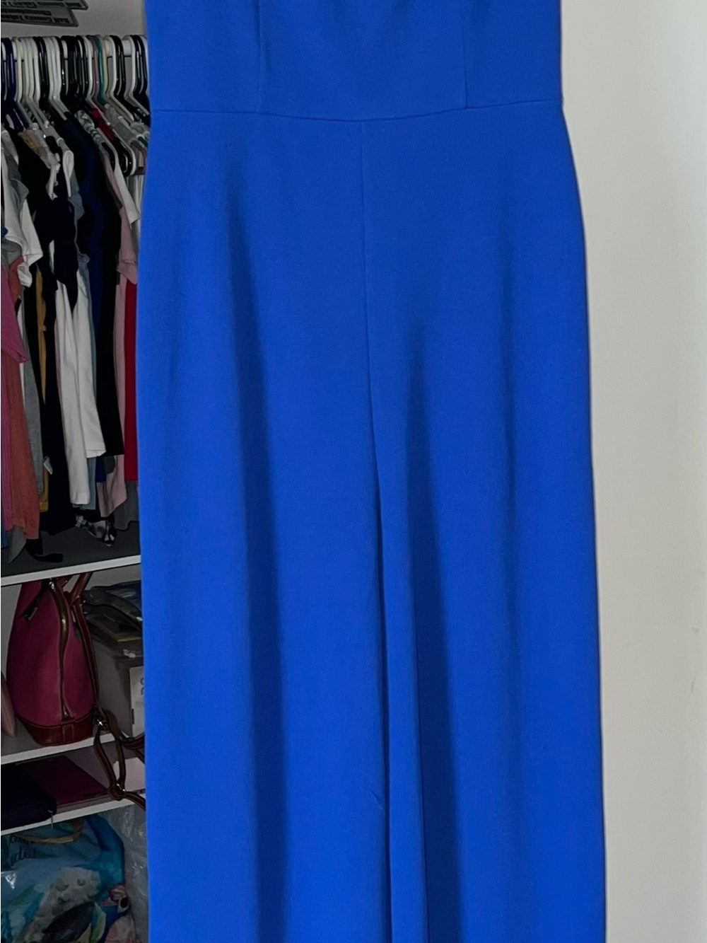 Lulu's Cobalt Blue Square-Neck Wide-Leg Jumpsuit - Picture 3 of 3